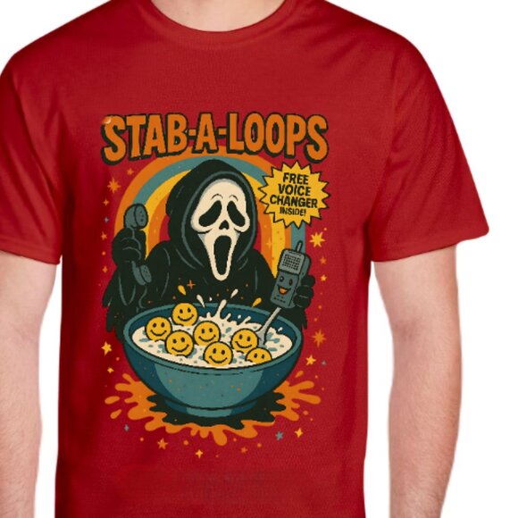 "Stab a Loops" Horror Shirt - Picture 4 of 4
